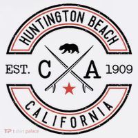 Huntington Beach California Ca Retro Surfer Tall T-Shirt