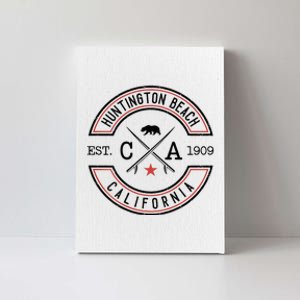 Huntington Beach California Ca Retro Surfer Canvas