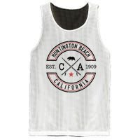 Huntington Beach California Ca Retro Surfer Mesh Reversible Basketball Jersey Tank