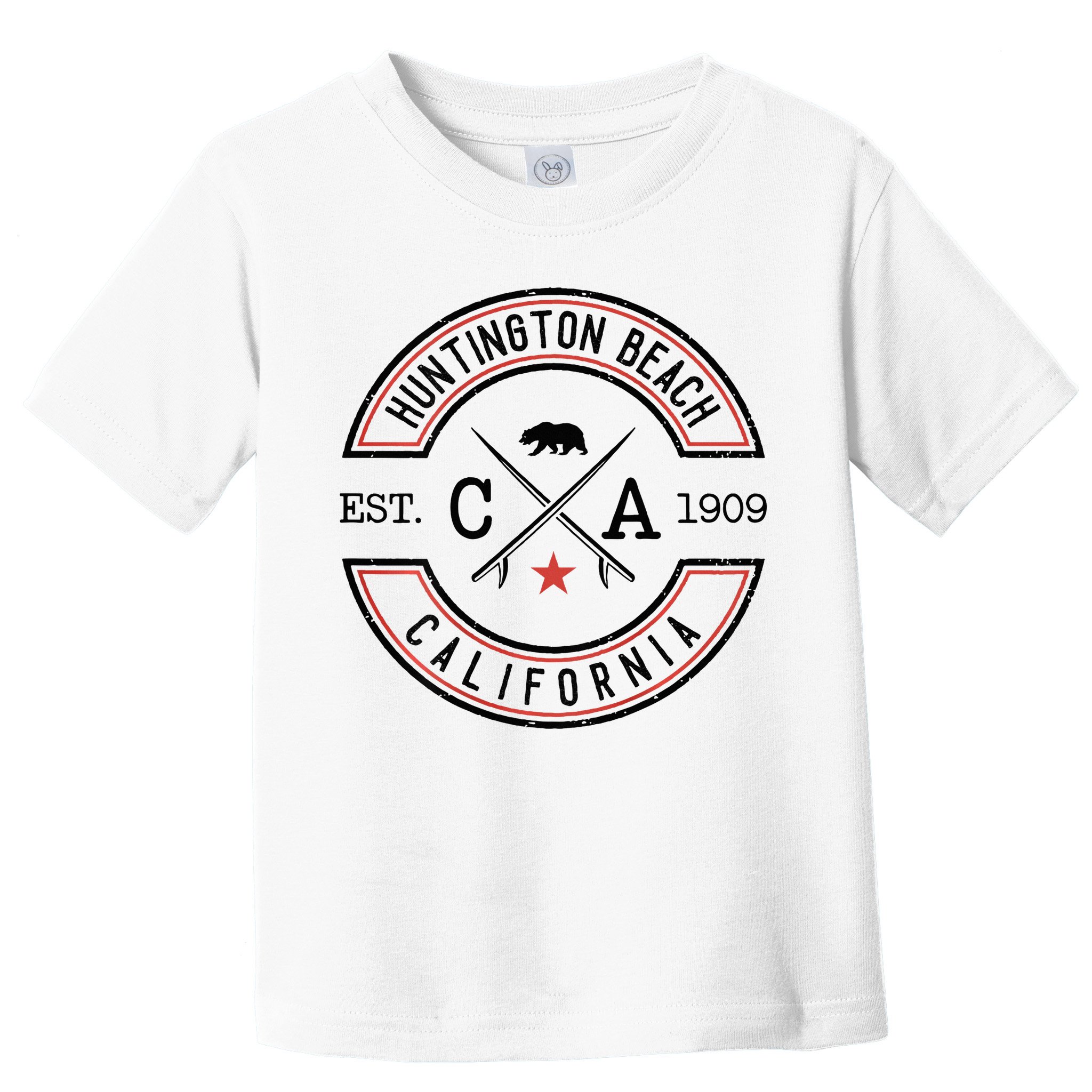 Huntington Beach California Ca Retro Surfer Toddler T-Shirt