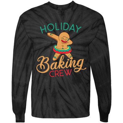 Holiday Baking Crew Xmas Christmas Tie-Dye Long Sleeve Shirt