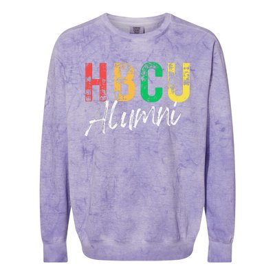 Historical Black College University Hbcu Alumni Graduate Gift Colorblast Crewneck Sweatshirt