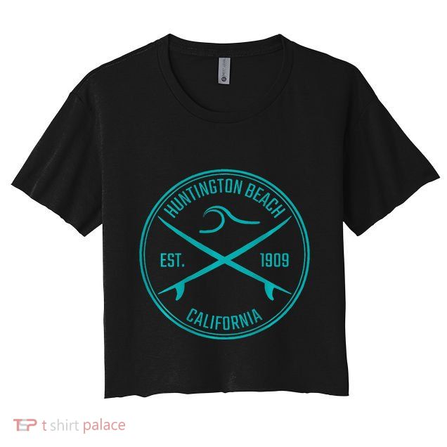 Huntington Beach California Surfer Crop Top