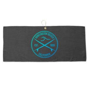 Huntington Beach California Surfer Gift Large Microfiber Waffle Golf Towel