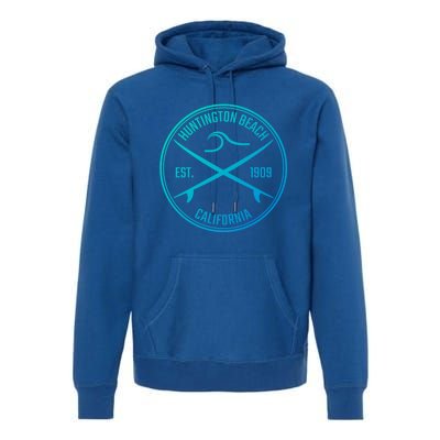 Huntington Beach California Surfer Gift Premium Hoodie