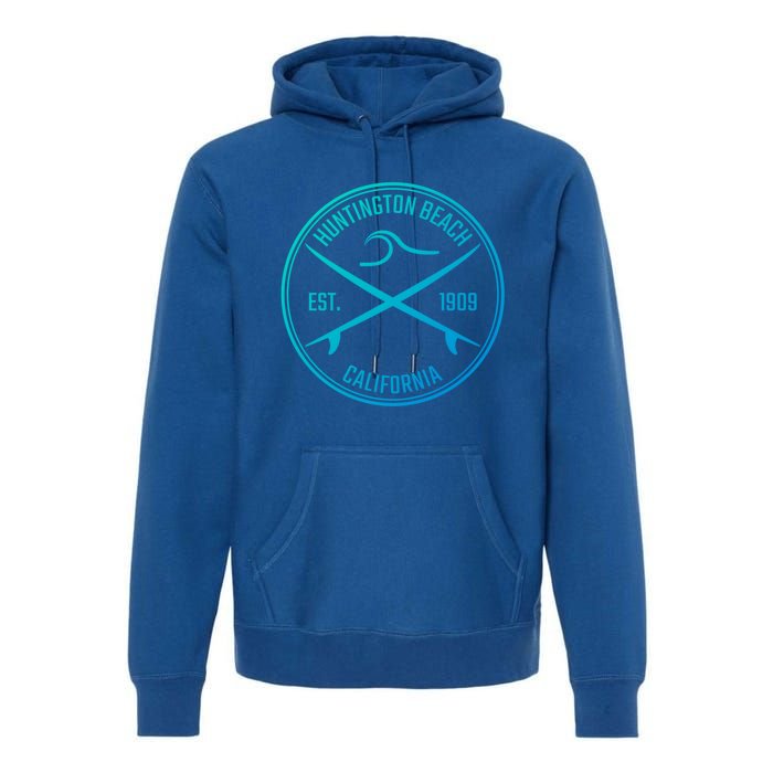 Huntington Beach California Surfer Gift Premium Hoodie