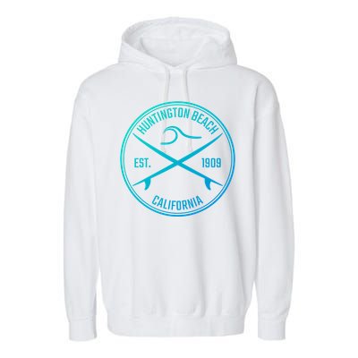 Huntington Beach California Surfer Gift Garment-Dyed Fleece Hoodie