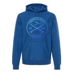 Huntington Beach California Surfer Gift Premium Hoodie