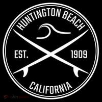 Huntington Beach California Surfer Hoodie Flatbill Hat