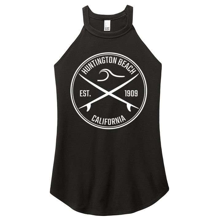 Huntington Beach California Surfer Hoodie Women's Perfect Tri Rocker Tank