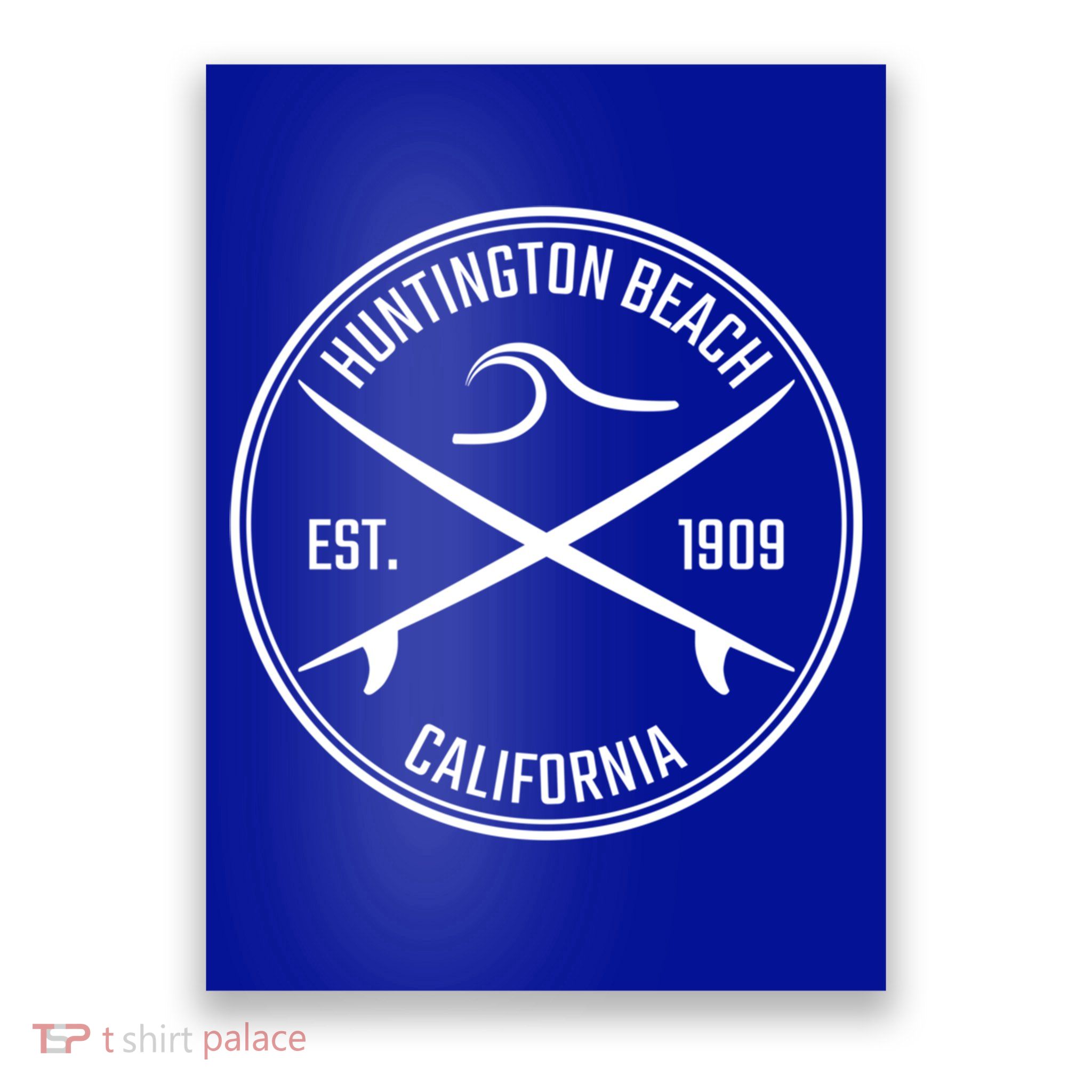 Huntington Beach California Surfer Hoodie Poster