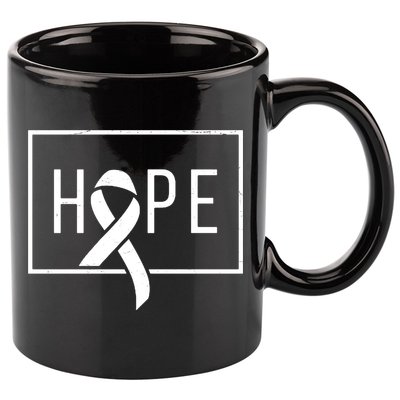 Hope Breast Cancer Awareness Ribbon 11oz C Handle Ceramic Mug