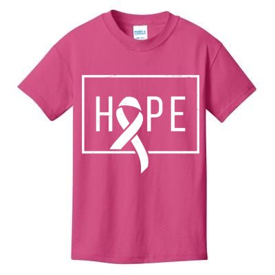 Hope Breast Cancer Awareness Ribbon Kids T-Shirt