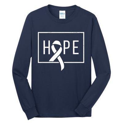 Hope Breast Cancer Awareness Ribbon Tall Long Sleeve T-Shirt