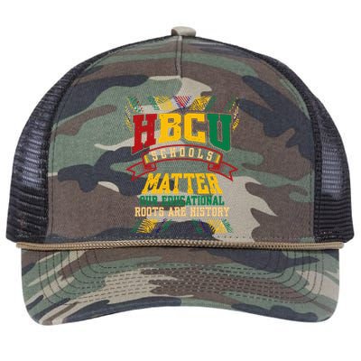 Hbcu Black College School Matters African American Student Retro Rope Trucker Hat Cap