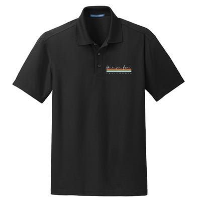 Huntington Beach California Cool Gift Dry Zone Grid Polo