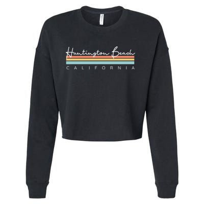 Huntington Beach California Cool Gift Cropped Pullover Crew