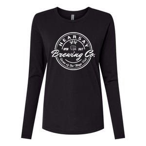 Hearsay Brewing Company Mega Pint Womens Cotton Relaxed Long Sleeve T-Shirt