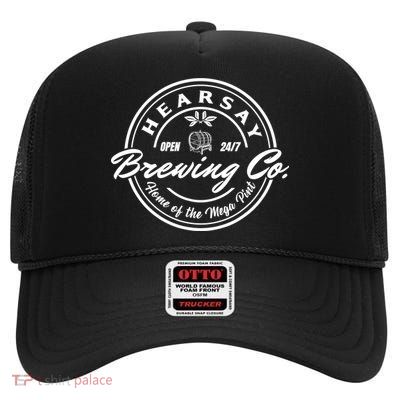 Hearsay Brewing Company Mega Pint High Crown Mesh Back Trucker Hat