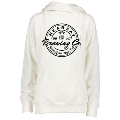 Hearsay Brewing Company Mega Pint Womens Funnel Neck Pullover Hood