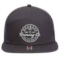 Hearsay Brewing Company Mega Pint 7 Panel Mesh Trucker Snapback Hat