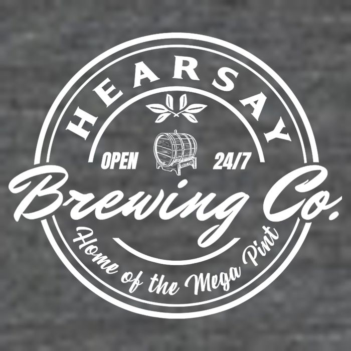 Hearsay Brewing Company Mega Pint 7 Panel Mesh Trucker Snapback Hat