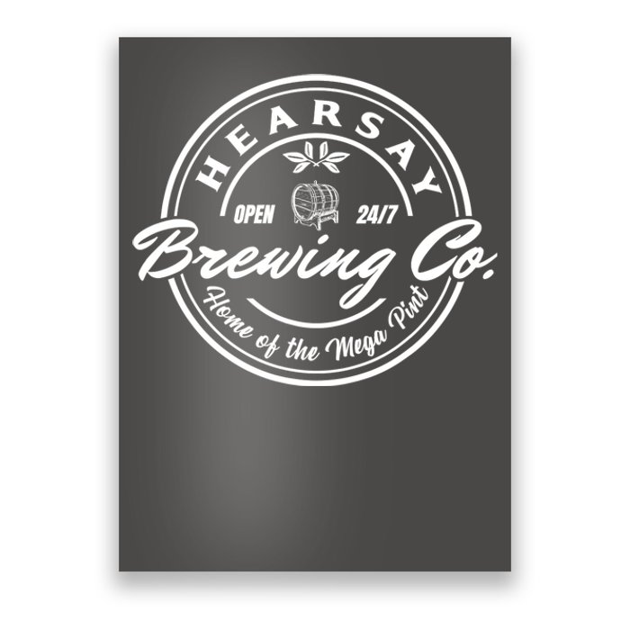 Hearsay Brewing Company Mega Pint Poster