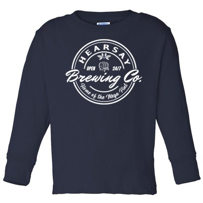 Hearsay Brewing Company Mega Pint Toddler Long Sleeve Shirt