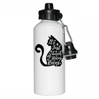 Halloween Black Cat Its Just A Bunch Of Costume Aluminum Water Bottle