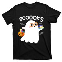 Halloween Booooks Cute Ghost Reading Library Books Halloween T-Shirt