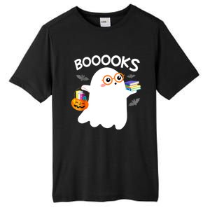 Halloween Booooks Cute Ghost Reading Library Books Halloween Tall Fusion ChromaSoft Performance T-Shirt