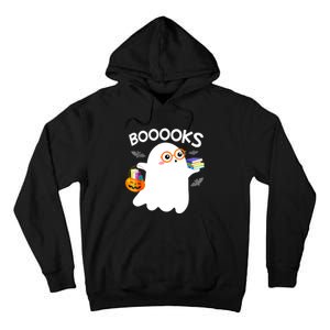 Halloween Booooks Cute Ghost Reading Library Books Halloween Tall Hoodie