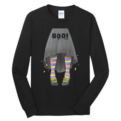 Halloween Boo Cute Unique Funny Family Tall Long Sleeve T-Shirt