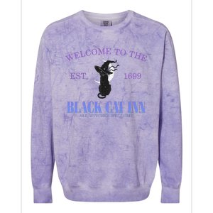 Halloween Black Cat Est 1699 Colorblast Crewneck Sweatshirt