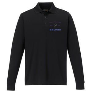 Halloween Black Cat Est 1699 Performance Long Sleeve Polo