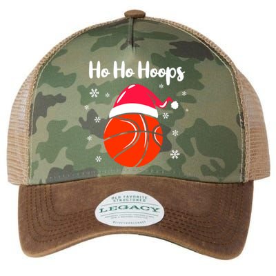 Hoops Basketball Christmas Pun For Xmas Basketball Player Gift Legacy Tie Dye Trucker Hat