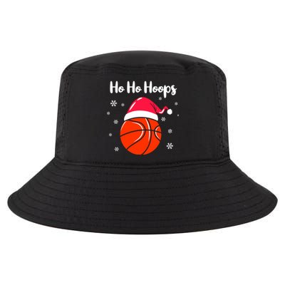 Hoops Basketball Christmas Pun For Xmas Basketball Player Gift Cool Comfort Performance Bucket Hat