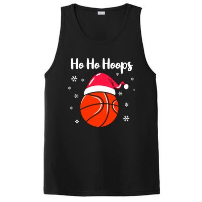 Hoops Basketball Christmas Pun For Xmas Basketball Player Gift PosiCharge Competitor Tank