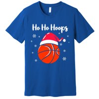 Hoops Basketball Christmas Pun For Xmas Basketball Player Gift Premium T-Shirt