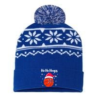 Hoops Basketball Christmas Pun For Xmas Basketball Player Gift USA-Made Snowflake Beanie