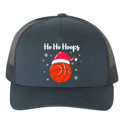 Hoops Basketball Christmas Pun For Xmas Basketball Player Gift Yupoong Adult 5-Panel Trucker Hat