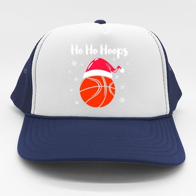 Hoops Basketball Christmas Pun For Xmas Basketball Player Gift Trucker Hat