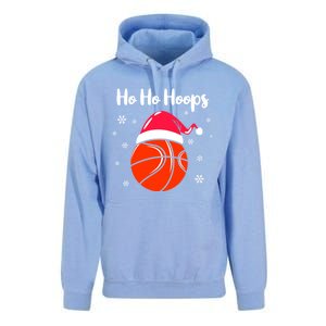 Hoops Basketball Christmas Pun For Xmas Basketball Player Gift Unisex Surf Hoodie