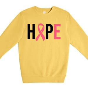 Hope Breast Cancer Awareness Premium Crewneck Sweatshirt