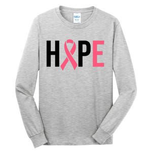 Hope Breast Cancer Awareness Tall Long Sleeve T-Shirt