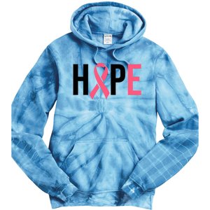 Hope Breast Cancer Awareness Tie Dye Hoodie