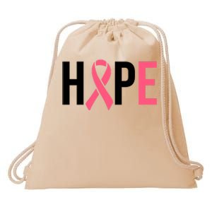 Hope Breast Cancer Awareness Drawstring Bag