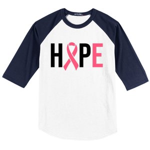 Hope Breast Cancer Awareness Baseball Sleeve Shirt