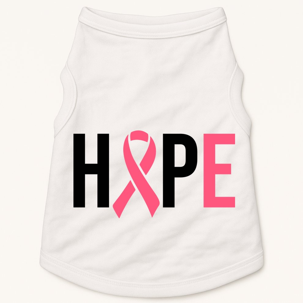 Hope Breast Cancer Awareness Doggie Tank