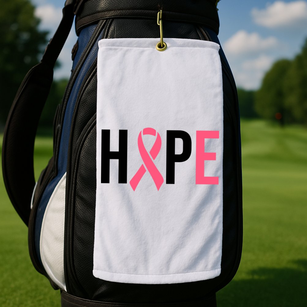 Hope Breast Cancer Awareness Golf Towel